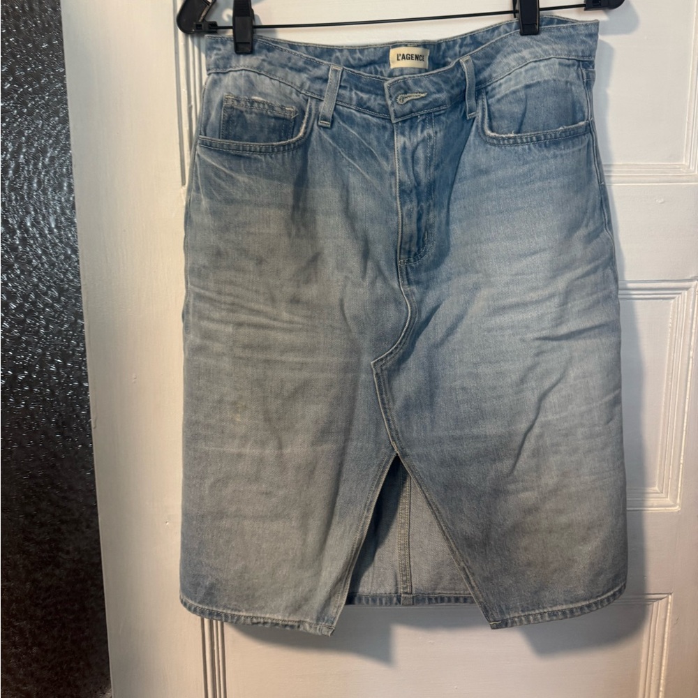 Lagence midi Jean skirt